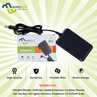 MULTYBYTE POWER ADAPTOR 12V 2AMP