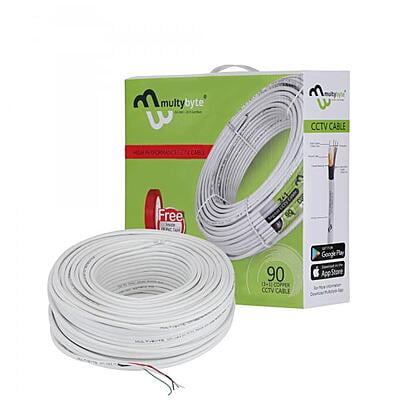 Multybyte CCTV Cable 3+1 Gold 90M (Box Pack)