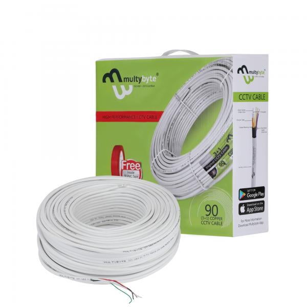 Multybyte CCTV Cable 3+1 Gold 90M (Box Pack) Multybyte CCTV Cable 3+1 Gold 90M (Box Pack)