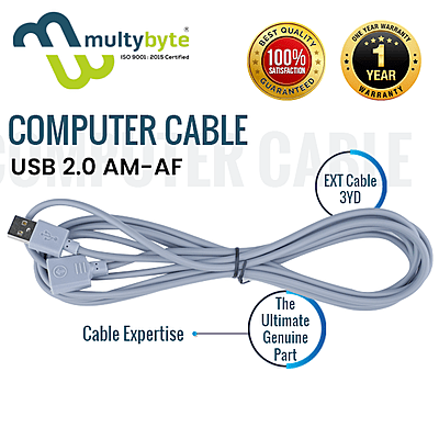 MULTYBYTE USB EXTENSION 3 MTR